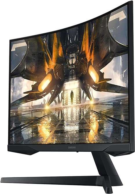 SAMSUNG 32` Odyssey G5 QHD 165Hz 1ms FreeSync Curved Gaming Monitor with HDR 10
