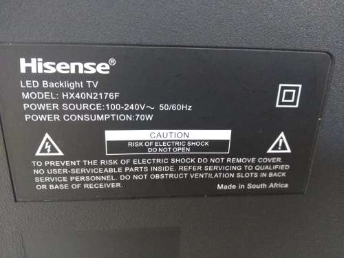Hisense 40 FHD  N2176 | HX40N2176F TV