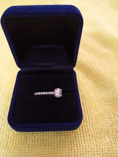Diamond ring of an exceptional size and quality