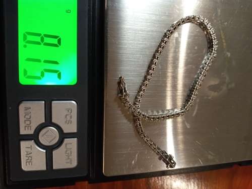 DIAMOND TENNIS BRACELET STUNNING, HEAVY , BRILLIANT