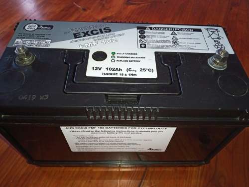 Excis 102 AH 12V Stud Terminal Lead Calcium battery Sealed Maintenance Free