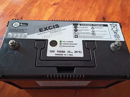 Excis 102 AH 12V Stud Terminal Lead Calcium battery Sealed Maintenance Free
