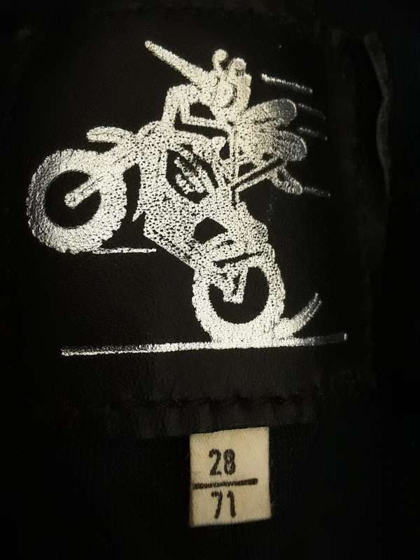 Mens leather biker pants
