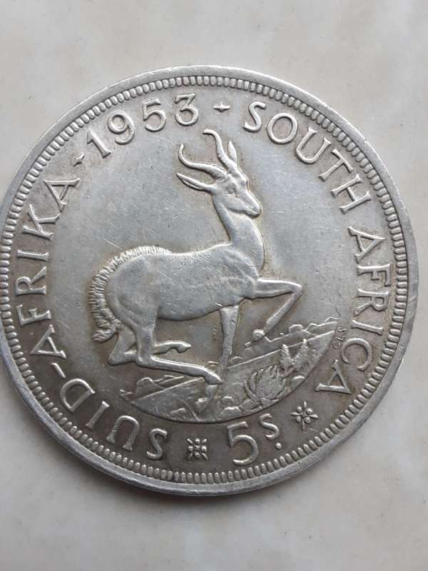 Two South African coins with silver content.