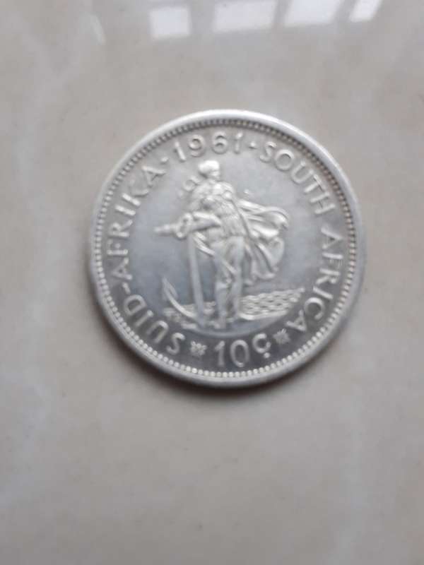 Two South African coins with silver content.