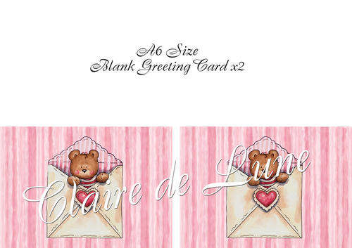 Print Cut Fold Greeting Cards and Receive Free Envelope Template - No Shipping