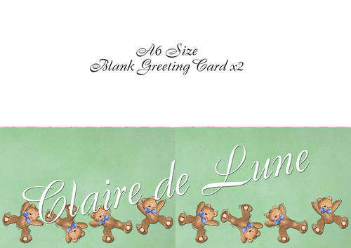 Print Cut Fold Greeting Cards and Receive Free Envelope Template - No Shipping