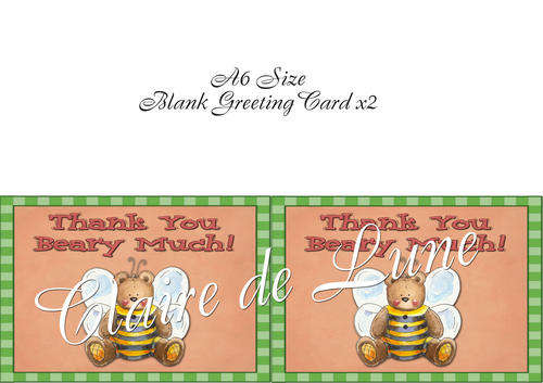 Print Cut Fold Greeting Cards and Receive Free Envelope Template - No Shipping
