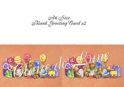 Print Cut Fold Greeting Cards and Receive Free Envelope Template - No Shipping
