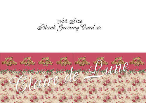 Print Cut Fold Greeting Cards and Receive Free Envelope Template - No Shipping