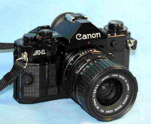 Canon A1 with Canon 35-70mm Zoom Lens.