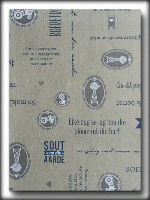 Tablecloth Afrikaans Wording (141 cm X 141 cm)