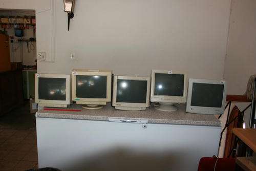 14 monitors and 7 key boards all must go one package