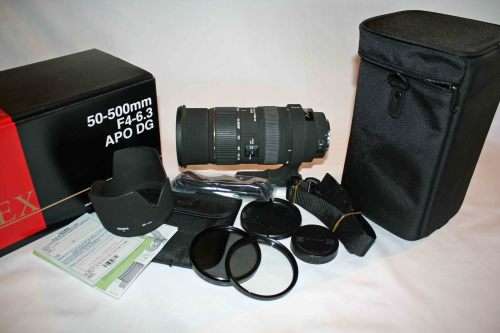 Sigma 50-500 mm f4-6.3 APO DG HSM AF Mount For Canon