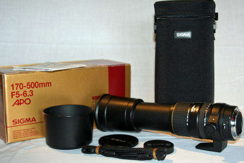 Sigma 170-500mm F5-6.3 APO Zoom Lens For Canon AF