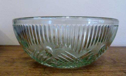 vintage glass bowl