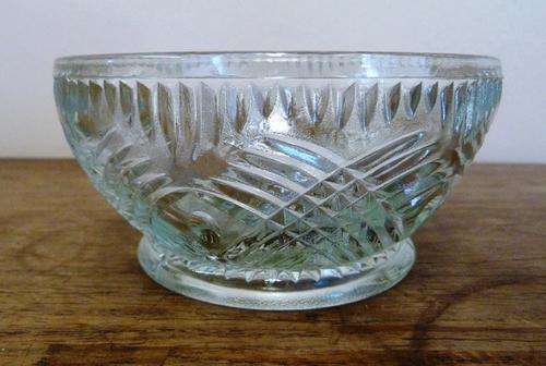 glass sugar/ biscuit  bowl
