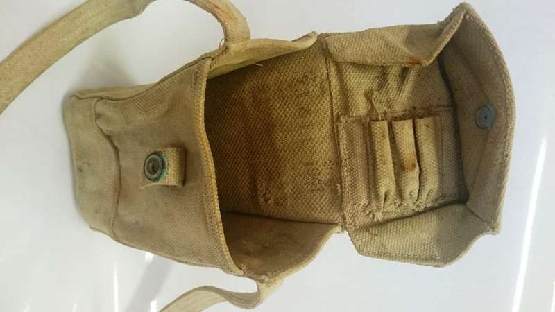 canvas ammo bag from WW2
