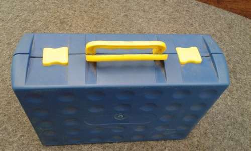 plastic building set in case