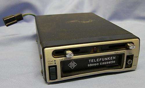 vintage car tape cassette player