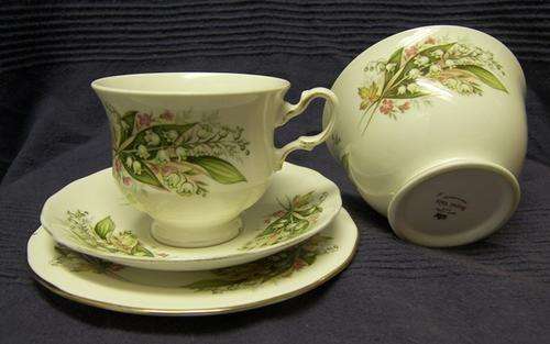 Royal Vale trio with sugar bowl