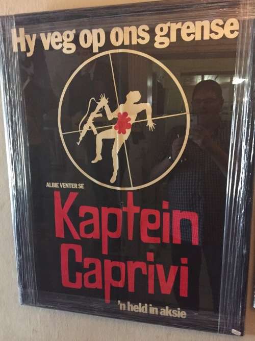 Original Movieposter Kaptein Caprivi  ( framed behind glass) 92 x 72 cm