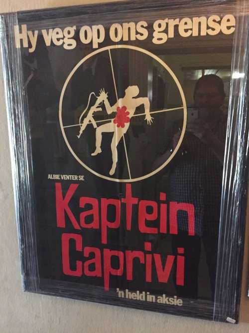 Original Movieposter Kaptein Caprivi  ( framed behind glass) 92 x 72 cm
