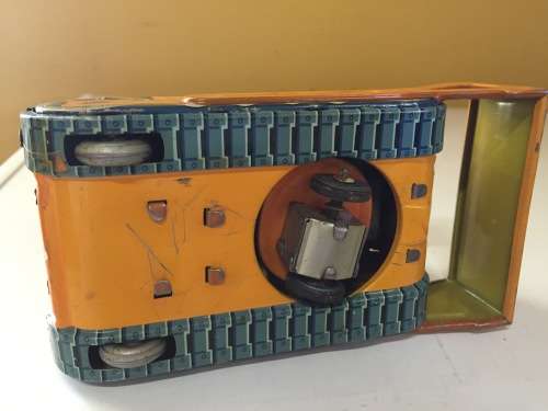 Vintage Tinplate Caterpillar ( 14.5 x 10 x 8 cm)
