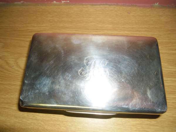HALLMARKED SILVER SIGARETTE CASE ( MINT) 86 g