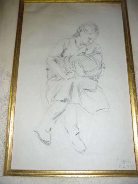 MAGGIE LAUBSER SKETCH ( 28 x 18 cm sketch )