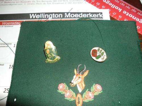THREE RUGBY BADGES