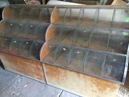 VINTAGE SWEETSCOUNTER with original glass  ( 215 x 117 x 72 cm)