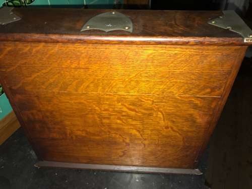 Victorian Oak Tantalus