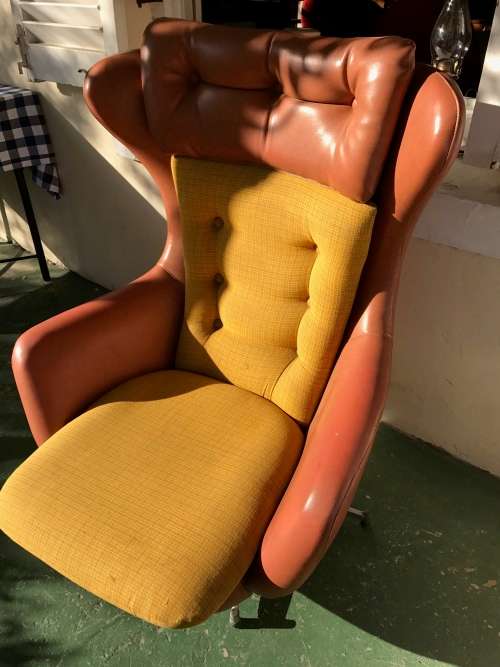 Retro Chrome/ Leather Chairs