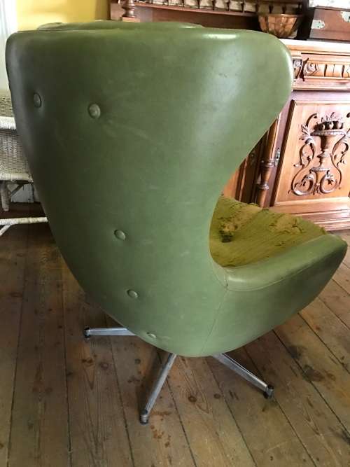 Retro Chrome/ Leather Chairs