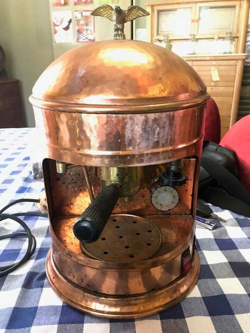 Brass Italian Espresso Machine: Victoria Arduino