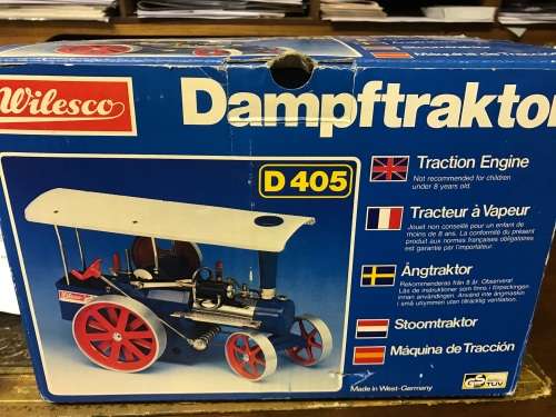 Vintage Wilesco Steam Tractor in original box ( Dampftraktor)