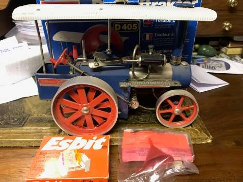 Vintage Wilesco Steam Tractor in original box ( Dampftraktor)
