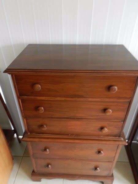 Vintage Walnut Chest on Chest  ( 132 x 82 x 50 cm )