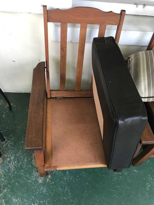 Morris Chairs: pair of Teak chairs in good condition