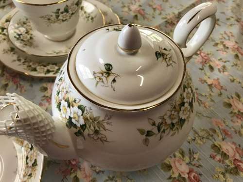 28 Pc Duchess English Bone China September Morn Set in mint condition circa 1961