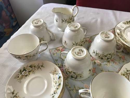 28 Pc Duchess English Bone China September Morn Set in mint condition circa 1961