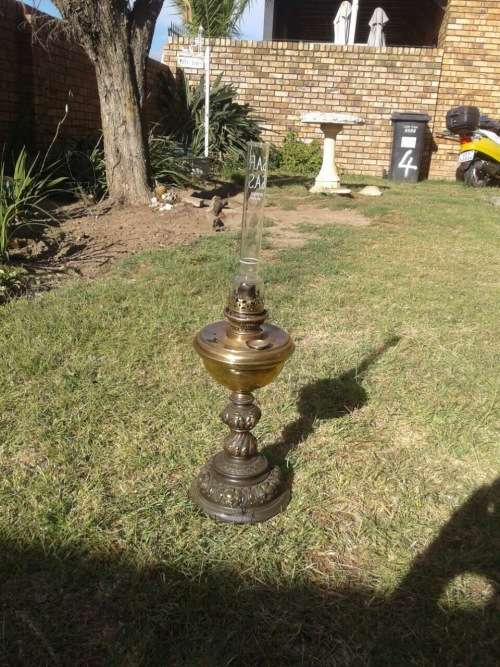 Vintage Brass Oil Lamp ( 56 cm )
