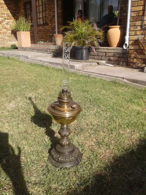 Vintage Brass Oil Lamp ( 56 cm )