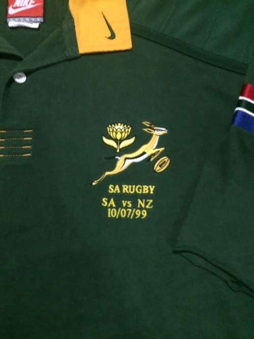 Springbok Jersey : Robbie Fleck  ( vs All Blacks , 10/07/99)