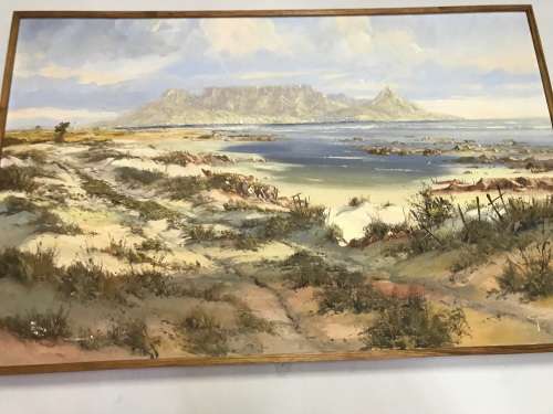 Huge Gerrit Roon painting , 1974; 1400 x 890