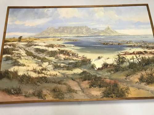 Huge Gerrit Roon painting , 1974; 1400 x 890