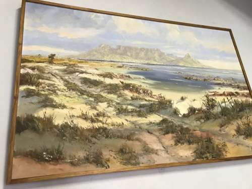 Huge Gerrit Roon painting , 1974; 1400 x 890