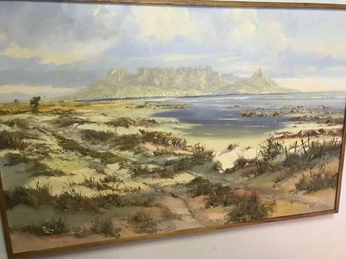 Huge Gerrit Roon painting , 1974; 1400 x 890