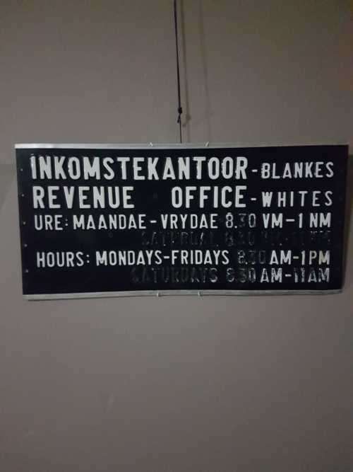 3 ORIGINAL APARTHEID SIGNS FROM OUR SAD PAST ( 58 X 30 CM )